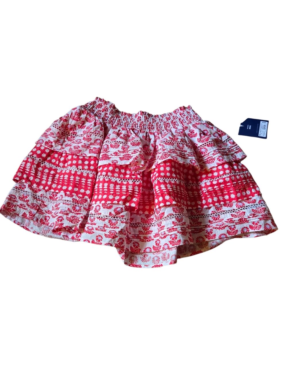 Women’s Roller Rabbit × Target Red and White Tiered Printed Skirt